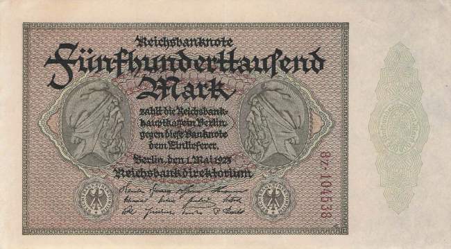 500000 Mark 1923 ro.87g Z